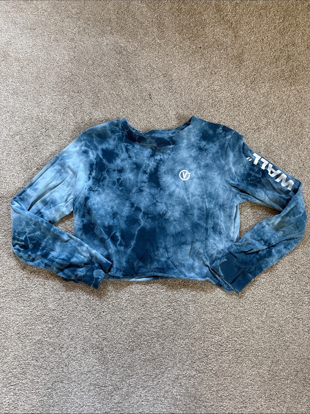 Vans Tie-Dye Cropped Long Sleeve Shirt S